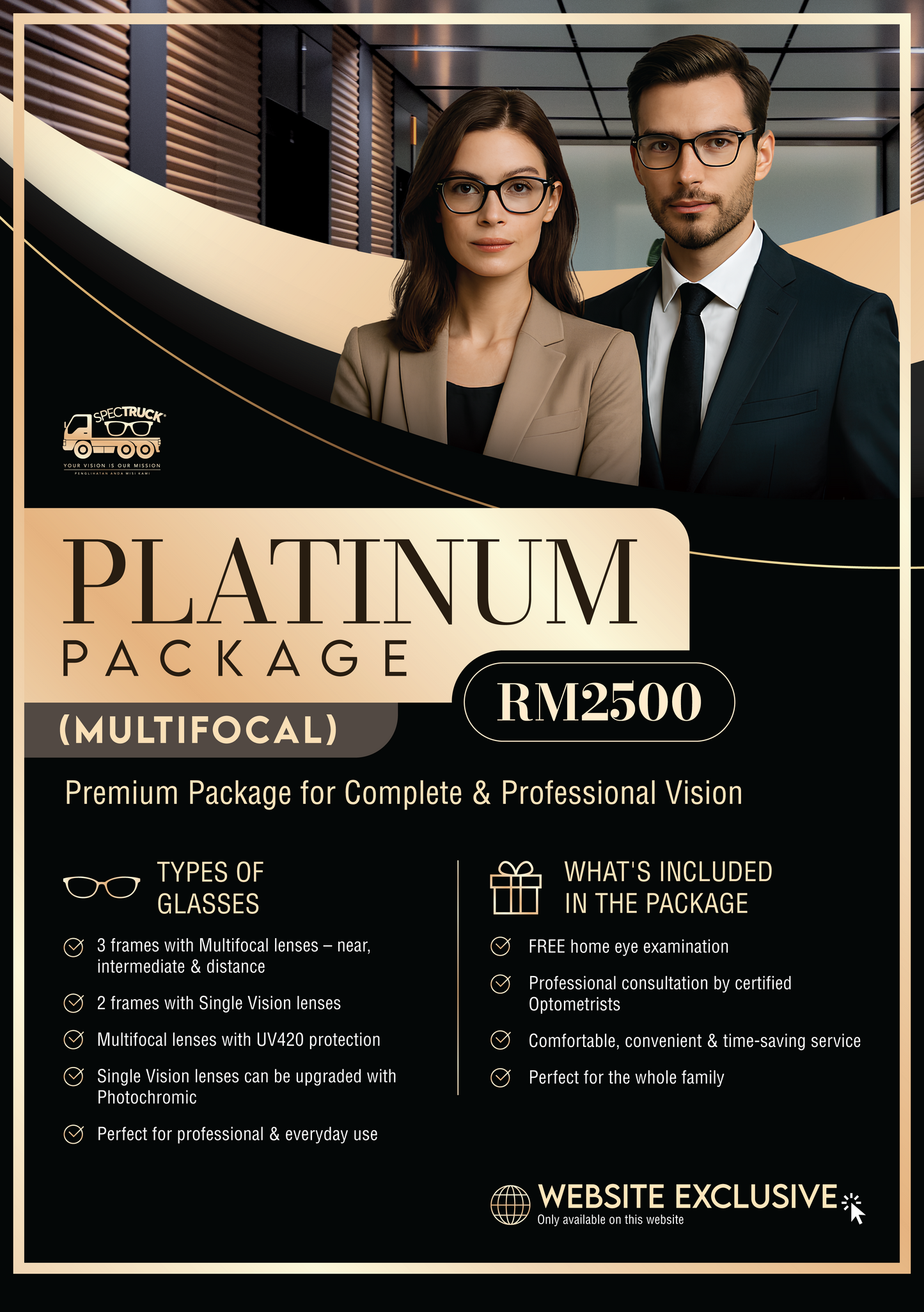 SPECTRUCK PLATINUM VISION PACKAGE (MULTIFOCAL)